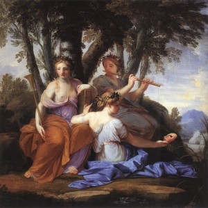 Le Sueur - Muses Clio Euterpe e Talia  